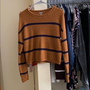 Orange Striped Sweater